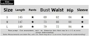 Detailed size chart for sexy backless slit maxi dress showing bust waist and length