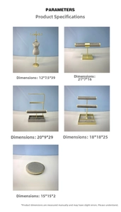 Dimensions détaillées des présentoirs à bijoux multicouches et plateaux en velours