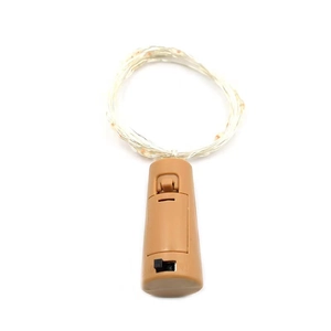 Warm LED cork string lights with copper wire for Christmas wine bottle and gift box decor