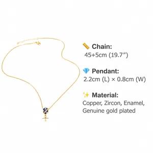 Maatspecificaties voor vliegtuig- en paspoorthanger ketting met details over kettinglengte