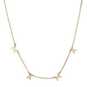 Stainless Steel Letter Pendant Necklace Minimalist Fashion Jewelry For Women MAMA LOVE HOPE Design