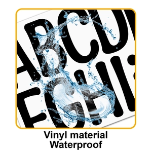 Stickers lettres en vinyle étanches 4 pouces pour posters et décoration de classe