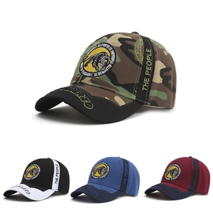 Baseball Cap Panther Embroidery Patch Camouflage Outdoor Sun Protection Adjustable Retro Streetwear For Men Women Novelty