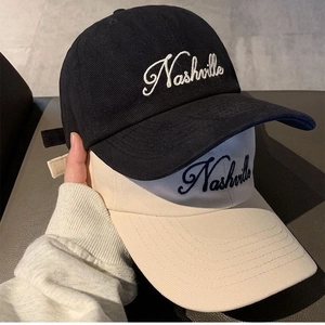 Nashville Embroidered Baseball Cap Cotton Adjustable Sun Protection Breathable Casual Sports Hat For Men Women
