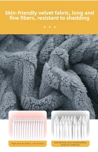 Macro detail showing high density grey fleece fabric versus sparse low-quality material