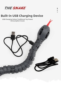 Dettaglio della porta di ricarica USB e del cavo per il serpente elettronico flessibile