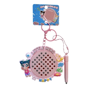Rosa Little Hero Ne Zha magnetische Stahlkugel Zeichentafel Schlüsselanhänger Spielzeug