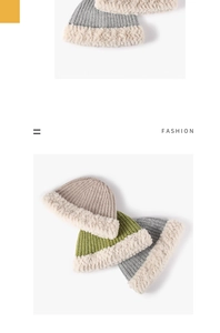 Detailed knit texture and plush faux fur trim on winter bucket hats in various colors