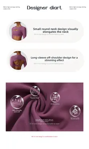 Detailed view of plum yoga shrug with hollow back design and breathable fabric texture