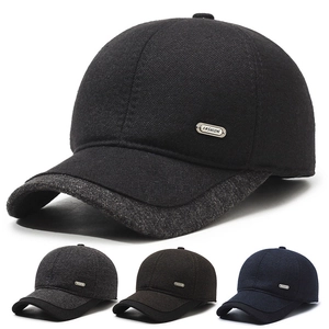 Berretto Da Baseball Invernale Da Uomo Con Paraorecchie Lana Calda Antivento Regolabile Cappello Casual Da Esterno