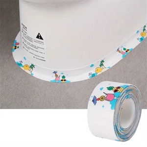 Self-adhesive waterproof sealing tape with summer patterns for kitchen sinks and toilets