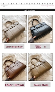 Detail view of large tote bags in four colors with a 20cm scale ruler for size reference