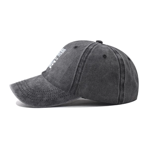 Washed dark gray cotton baseball cap featuring Nurse Night text embroidery and star detail
