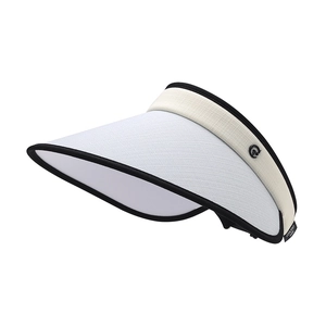 Women's UV protection sun visor with breathable white mesh and cool-knit fabric