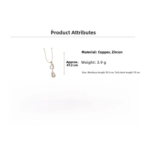 Détails du collier pendentif gourde plaqué or avec dimensions et poids de 3,9 g