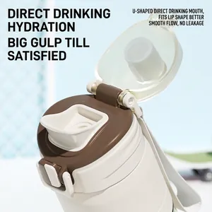 PPSU high-temperature portable sports water bottle with direct drinking U-shaped spout