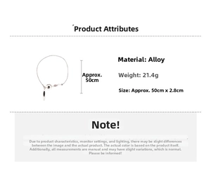Détails du collier à disque géométrique avec chaîne de 50 cm et poids de 21,4 g