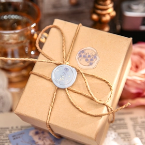 Vintage gold rose wax seal stickers for gift wrapping and scrapbook decoration