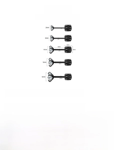 Guide des tailles de clous en zircon de 2mm à 6mm en acier inoxydable noir poli
