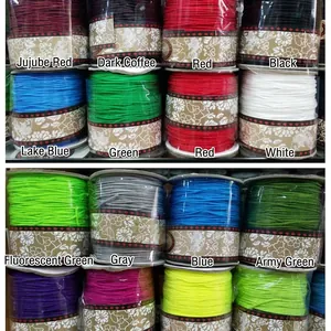 Colorful high-quality jewelry cord assortment for DIY bracelets and hand-woven crafts