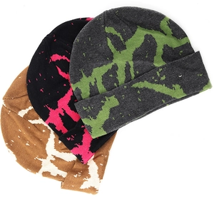 Winter Strickmütze Polyester Warm Abstraktes Graffiti Muster Outdoor Radfahren Streetwear Trendige Beanie Für Unisex