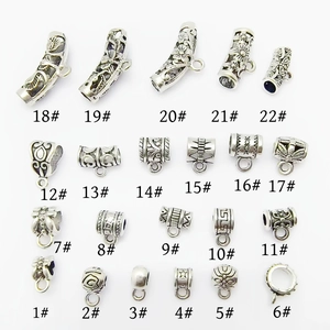 22 styles of vintage silver alloy jewelry connectors for DIY necklaces and bracelets