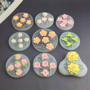 Silikon Blumenform Kirschblüte Kamelie Formen Für DIY Backen Tortendeko Schokolade Seife Aromatherapie Gips Handwerk