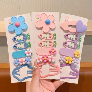 Pinces À Cheveux Mignonnes En Résine Et Métal Pour Filles Formes De Carottes Fleurs Macaron Accessoires Cheveux Enfant Décoration