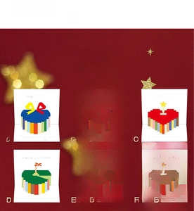 Detailed grid view of 6 colorful 3D pop-up birthday cards with rainbow cake designs
