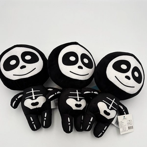 Halloween Skull Plush Doll Soft Stuffed Skeleton Toy Cartoon Ghost Gothic Decor Cute Plushie Gift For Boys Girls