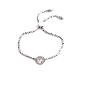 Angel Pendant Bracelet Stainless Steel Adjustable Bolo Box Chain Hollow Charm Minimalist Jewelry For Women