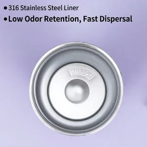 Insulated stainless steel car tumbler interior showing high-quality SUS304 vacuum liner