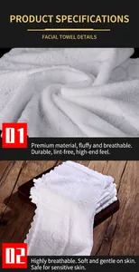 Macro detail of pearl-textured disposable face towel showing superior water absorption