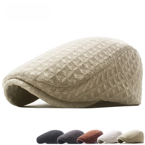 Classic British style newsboy cap with quilted diamond pattern in various colors