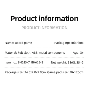 Spécifications détaillées pour le jeu de curling et bowling portable avec tapis de jeu.