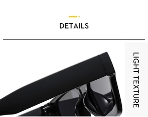 Macro view of high-quality hinge connection on square black fashion sunglasses