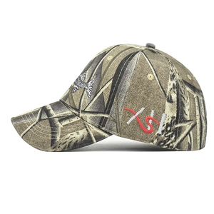 3D fish embroidery camouflage baseball cap for outdoor fishing and hunting activities