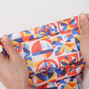 High-stretch breathable pirate hat with colorful geometric patterns for outdoor sports