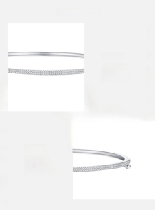 Macro view of sterling silver bracelet with hand-set 5A cubic zirconia stones