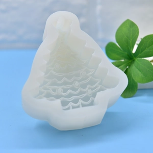 DIY Christmas tree silicone mold for handmade soap and candle making with tiered layers