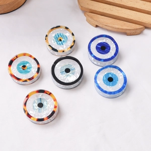 Round Evil Eye Hair Claw Clips Acetate Marble Tortoise Shell Pattern Hair Clamps Bohemian Style For Women Girls