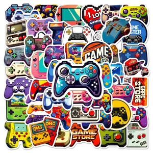Game Theme Stickers Waterproof PVC Vinyl Decals For Laptop Phone Case Skateboard Water Bottle Cartoon Gaming Controller