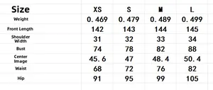 Detailed size chart for the sleeveless knit maxi dress including bust and length measurements