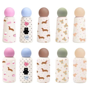 316 Stainless steel insulated kids water bottles in various pastel colors and cute animal prints