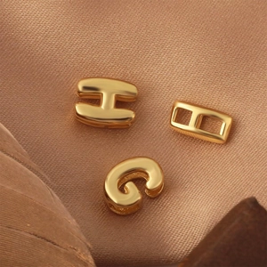 Ciondoli alfabeto H e G placcati in oro 18K per la creazione di gioielli DIY