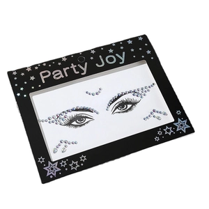 Iridescent face gem stickers with butterfly patterns for eye and forehead makeup decoration