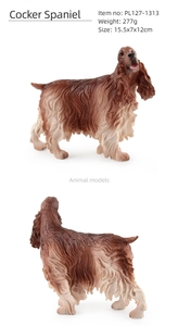 Detailed views of Cocker Spaniel model with dimensions 15.5x7x12cm and weight 277g