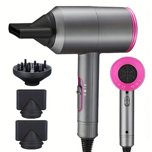 Professionele Ionische Haardroger Hoog Vermogen Sneldrogend Geluidsarm Negatieve Ionen Concentrator Diffuser Mondstukken Draagbaar