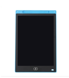 Close-up of 8.5 inch blue LCD writing tablet with stylus and clear button
