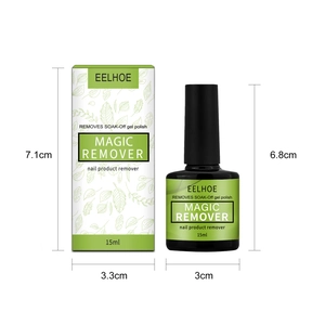 Επαγγελματικό EELHOE 15ml magic nail gel remover με διαστάσεις 7,1 cm και 6,8 cm